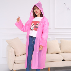 Travel Portable EVA Matte Non-disposable <strong>Long</strong> Conjoined <strong>Raincoat</strong> Adult Thickened Universal Cycling Outdoor Mountaineering Hiking - Product Image 4