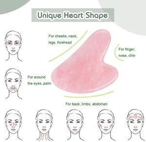 Herramienta Masajeadora de Piedra de Jade 100% Natural Antienvejecimiento, Blanqueadora, Adelgazante y Reafirmante para Rostro y Cuello - Herramienta de Belleza Multifuncional para el Hogar - Product Image 2