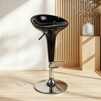 Tabourets de bar pivotants modernes en plastique, chaise haute réglable en hauteur avec structure métallique