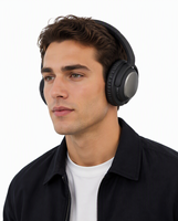 Headphone Qualcomm Bluetooth 5.4 Over-Ear Hybrid ANC Peredam Kebisingan dengan Mikrofon