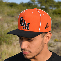 Casquette de baseball structurée unisexe sportive à visière, personnalisable avec logo brodé, style hip-hop, décontractée pour l'extérieur, vente en gros