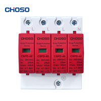 Parafoudre 1000V CC 2P 40kA SPD Dispositif de protection contre les surtensions Protection contre la foudre Protecteur de tension pour système solaire photovoltaïque Certifié CE