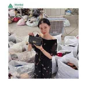 CwanCkai Hot Selling Wholesale Bales Used Ladies Bags, Cheap Price Bulk Mix Lots Ladies Secondhand Clothes Women Used Hand Bags