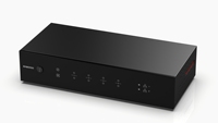 Amplificateur 4 zones HA400, 4 canaux, entrée numérique/analogique, streaming Airplay, RJ45, musique locale/en ligne, format rack 2U, 24 bits/192 kHz, noir