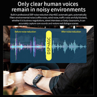 Enregistreur vocal intelligent S36 AI avec connecteur USB 2.0, en matériau PC, portable, traduction et transcription en temps réel via application