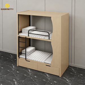 <span class=keywords><strong>Lit</strong></span> superposé moderne en métal avec escalier et rangement pour étudiants, personnel et voyageurs – Idéal pour dortoirs scolaires, auberges <span class=keywords><strong>de</strong></span> jeunesse et appartements - Product Image 2