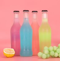 275ml Rio Cocktail Leere Milchglas flasche mit Metall kronen kappe Beliebteste Glasflasche mit klarer/matti erter Oberfläche