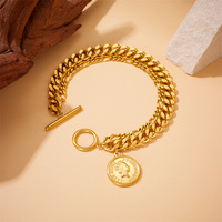 Groothandel DIY roestvrijstalen dikke ketting armband met fruit kersen blad parel hangers mode sieraden