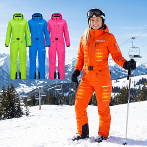 Combinaison de ski électrique légère à chauffage intégré pour femme, directement de l'usine, <span class=keywords><strong>veste</strong></span> de ski thermique personnalisée avec USB, vêtements de ski électriques pour l'hiver en ville - Product Image 1