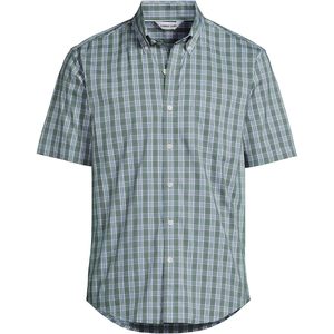Camisa de Manga Corta para Hombre FOXA, Corte Tradicional, a Cuadros, de Algodón, Antiarrugas, Informal - Product Image 1