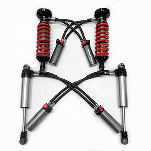 Amortisseurs Pajero à double <span class=keywords><strong>circuit</strong></span> d'huile, réglables en compression et rebond sur 12 positions, noir + rouge - Product Image 2