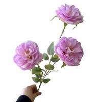 Fleurs de pivoine artificielles en soie, bouquet factice, haute simulation, style oriental réaliste, fait main pour mariage, maison, photographie
