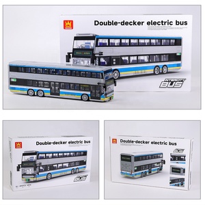 Serie de Bloques de Construcción de Autobuses de Dos Pisos para Importadores, Juguetes de Transporte Interurbano, Tiendas de Juguetes y Juguetes con Empaque Personalizado - Product Image 5