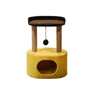 Arbre à chat Amistar Feba Classic en jute de haute qualité pour chats, 2 niveaux, durable et écologique, toutes tailles - Product Image 1