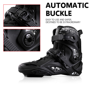 Patins à roulettes en ligne pour adultes OEM, professionnels, pour le freestyle, la remise en forme, la <span class=keywords><strong>vitesse</strong></span> urbaine, 4 roues, respirants, imperméables, coque rigide - Product Image 3