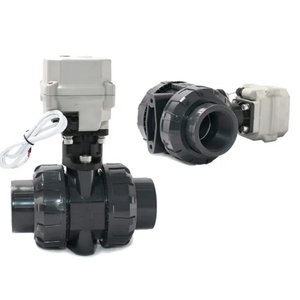 Aktuator listrik <span class=keywords><strong>2</strong></span> inci DC12V/DC24V katup bola bermotor UPVC serikat ganda biasanya ditutup DN50 - Product Image 4