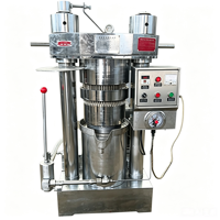 Machine d'extraction d'huile hydraulique 70 kg/h pour extraire l'huile de soja, d'avocat et de colza utilisée dans les usines de traitement des huiles