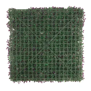 Pannelli artificiali in legno di bosso 50*50cm pannelli verdi artificiali siepe topiaria per la decorazione del giardino della parete