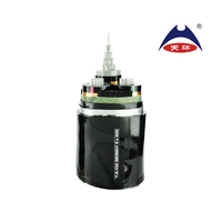 Cable de Alimentación 26/35kV ZR-YJLV22 de 3 Núcleos, 185mm 240mm 300m 400m 500m, Retardante de Fuego, XLPE/Aluminio/PVC/STA, para Ferrocarriles y Centrales Eléctricas