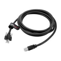 Kabel Alvin GigE Vision Male RJ45 Thumbscrews Screw Lock Industrial Ethernet Cable Shielded CAT6a High-Flex Drag-Chain Camera