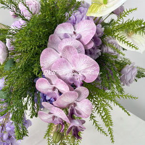 Boules de fleurs artificielles réalistes en soie DKB, décoration de mariage, pivoines et roses faites à la main, grandes tailles, centres de table, fête, maison - Product Image 3