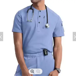 Uniformes Médicos con Logo Personalizado para Hombre, Conjunto de Camisola y Pantalones Tipo Jogger, Uniformes de Trabajo para Hospital a Precio de Fábrica, Traje de Tela Tejida a la <span class=keywords><strong>Moda</strong></span> - Product Image 2