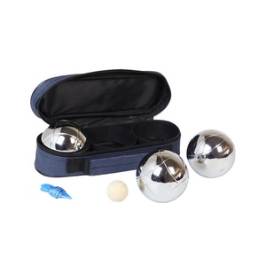 Ensemble <span class=keywords><strong>de</strong></span> <span class=keywords><strong>boules</strong></span> <span class=keywords><strong>de</strong></span> <span class=keywords><strong>pétanque</strong></span> en métal <span class=keywords><strong>de</strong></span> qualité supérieure avec sac <span class=keywords><strong>de</strong></span> transport, 3 pièces, pour le sport et les loisirs en plein air - Product Image 1