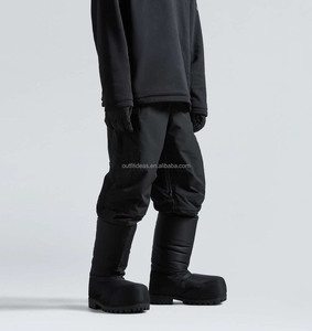 Stivali da Neve Alaska Unisex di Alta Qualità con Punta Tonda Bassa, Doposci da Uomo in Morbidissima Pelle di Vitello con Punta Extra Rotonda Stile Oversize - Product Image 5