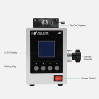 Station de soudage BGA SMD à affichage numérique LCD ASS-376A 150W Outil de réparation mobile Type pied Alimentation automatique Machine à souder