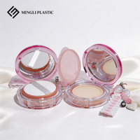 Nouveau Style Transparent Coussin D'air Fondation Cas 12g Maquillage Bb Crème Coussin D'air Boîte En Plastique Compact Poudre Cas Avec Miroir