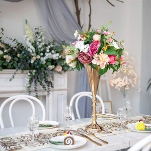 <b>Wedding</b> Flower Vase Tabletop Decorative Metal Storage Ornament <b>Wedding</b> Candlestick - Product Image 3
