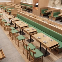 Sièges de stand carrés minimalistes modernes pour les restaurants de restauration rapide Mobilier commercial personnalisé pour café hôtel cafés rapide
