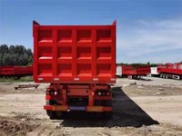 Remorque à benne basculante pour camion à benne basculante lourde 6x12 4 'Côtés Remorques à benne basculante en acier et carbone Semi-remorque de qualité
