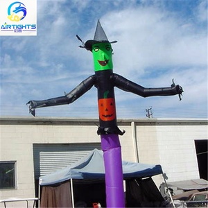 Halloween Trang Trí Bầu Trời Không Khí Rối Tùy Chỉnh Giá Tốt Inflatable Witch Air Dancer - Product Image 1