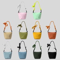 Nouveau Sac Téléphone Bandoulière Unisexe de Luxe, Mini Pochette Tendance à Cordon, Petit Sac à Bandoulière Latéral avec Fermeture Éclair en Corde d'Escalade