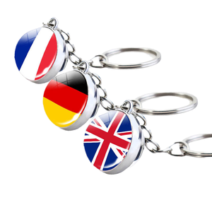 <span class=keywords><strong>Llavero</strong></span> con Mosquetón de Cristal con Bandera Nacional de Países de Europa, América del Norte, América del Sur y Oceanía, para Regalos de Recuerdo del Día Nacional - Product Image 4