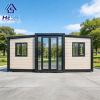 Maison préfabriquée de luxe extensible HESHI 20 pieds 40 pieds, 1 à 5 chambres, maison pliable, mini-villa