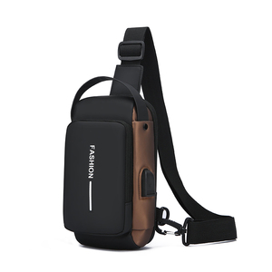 OEM New Fashion Waterproof Nylon Chest <b>Bag</b> Crossbody Strap Anti-Theft Zipper Lock Custom Logo USB Port Durable Multi-Functional - Product Image 1