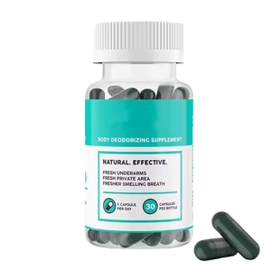 Compléments Désodorisants à la Chlorophylle : Capsules Nettoyantes pour l'Odeur Corporelle des Adultes, Détox, Digestion et Santé Intestinale - Product Image 1