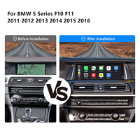 Lecteur multimédia de voiture Android 14 Auto GPS à écran tactile pour BMW Série 5 F10 F11 F18 Radio Navigation Stereo Carplay 4G CCC CIC