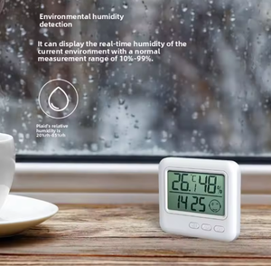 Fino plástico Digital Display Indoor Home temperatura umidade medidor conveniente termômetro doméstico termômetros - Product Image 5