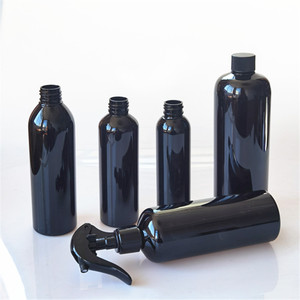 ขวดสเปรย์พลาสติก PET ฝอยละเอียดระดับมืออาชีพ150/200/250/300/500ml สีดำ