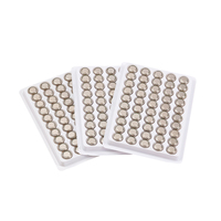 Pila de botón alcalina LR44 AG13 de 1,55 V, celda súper alcalina de 0% Hg | Paquete a granel industrial equivalente A76/357A para electrónica