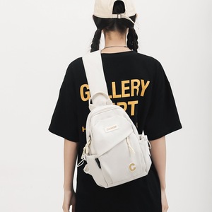 <span class=keywords><strong>Sac</strong></span> de Poitrine Unisexe Tendance pour Femme, <span class=keywords><strong>Sac</strong></span> à Dos Bandoulière Polyvalent pour Étudiant, Grand <span class=keywords><strong>Sac</strong></span> de <span class=keywords><strong>Voyage</strong></span> Décontracté - Product Image 2