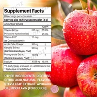 Comprimés effervescents au vinaigre de cidre de pomme Amaz Private Label pour la gestion du poids, la détoxification, la perte de poids et la santé intestinale
