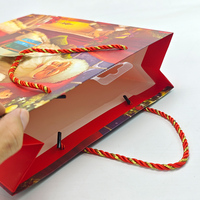 Bolsa de Papel Blanco de Lujo con Laminado Mate, Logotipo Personalizado en Relieve, para Regalos Navideños, Joyería, Cosméticos