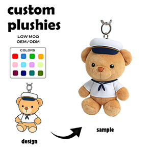 <span class=keywords><strong>พวง</strong></span><span class=keywords><strong>กุญแจ</strong></span>ตุ๊กตา<span class=keywords><strong>หมี</strong></span>นักเดินเรือสีน้ำตาลขนฟู ทำด้วยเทคนิคการปัก ใช้ใยฝ้าย PP บรรจุไส้ใน  สามารถปรับแต่งได้ - Product Image 1