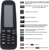 Electra RC-3 RC-5 25IN1 AC Télécommande avec support mural Contrôleur de climatiseur pour le marché israélien