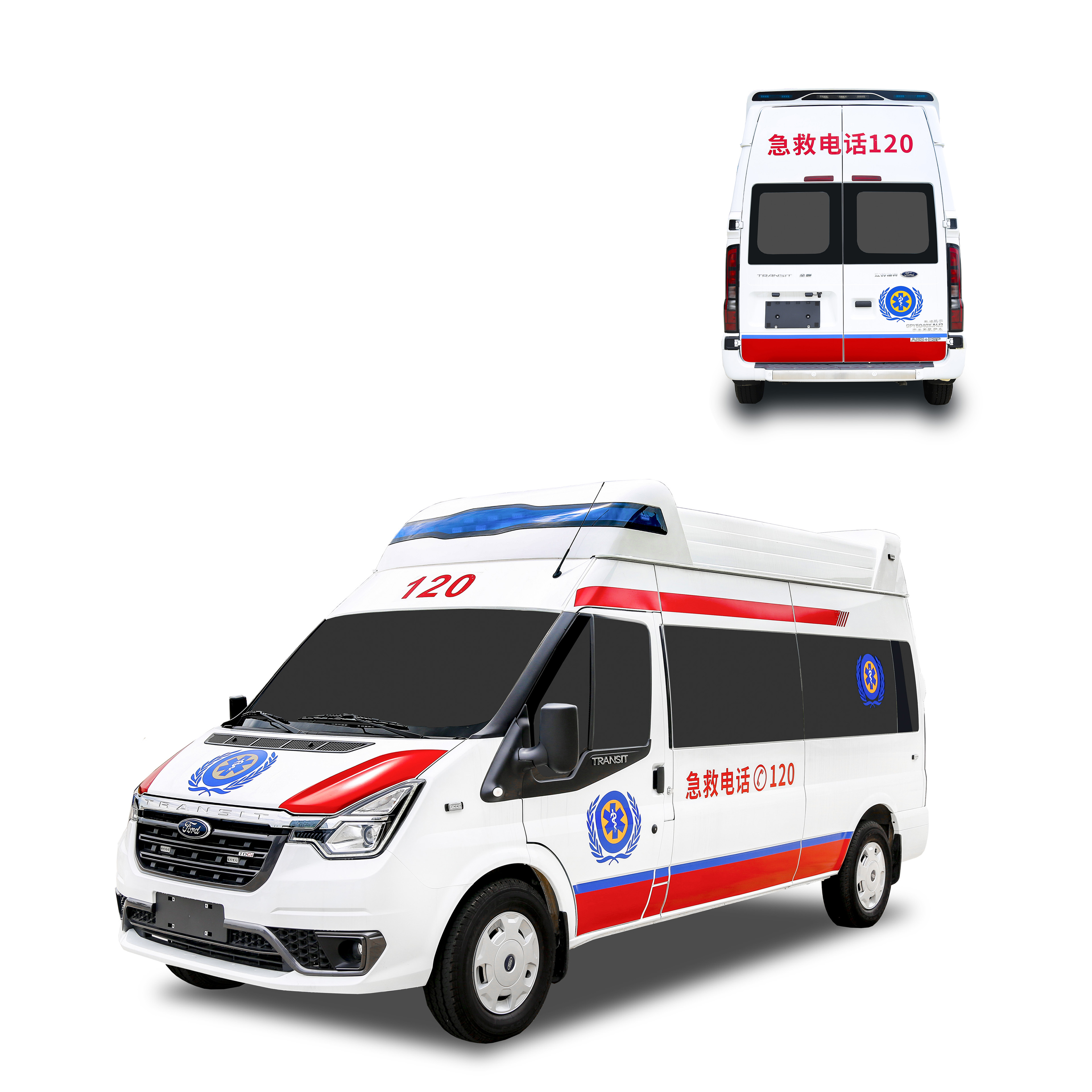 Nuevo Vehículo de ambulancia de rescate de Hospital Transit V348 PRO Diesel Monitoreo ICU Coche de ambulancia de presión negativa de emergencia