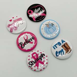 Insignia Personalizada con Logotipo, Sublimación, 32mm 37mm 58mm, Insignia de Metal con Pin - Product Image 5